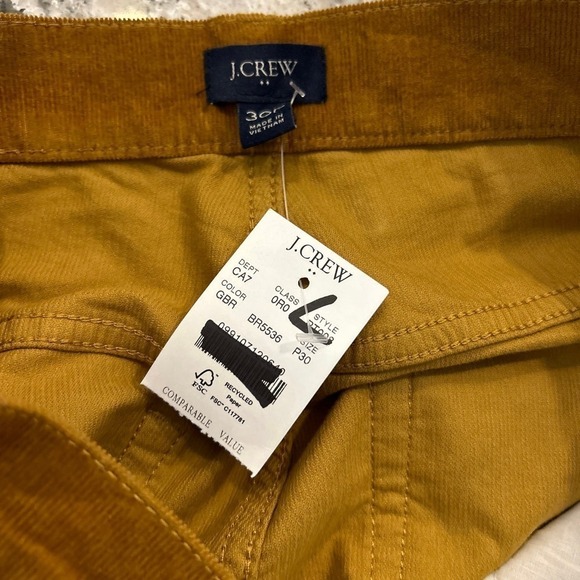 J Crew Factory Petite corduroy full-length essential straight pant 30P - Picture 5 of 5